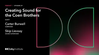 Creating Sound for the Coen Brothers