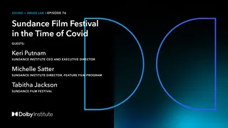 Sundance Film Festival in the Time of Covid